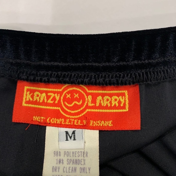 KRAZY LARRY BLACK VELVET SKIRT - Picture 3 of 3